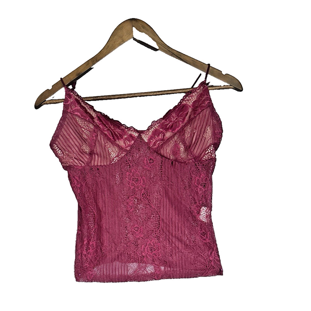 Red Lace Boho Slip Top Regency Bridgerton Victorian Fairy Cottagecore